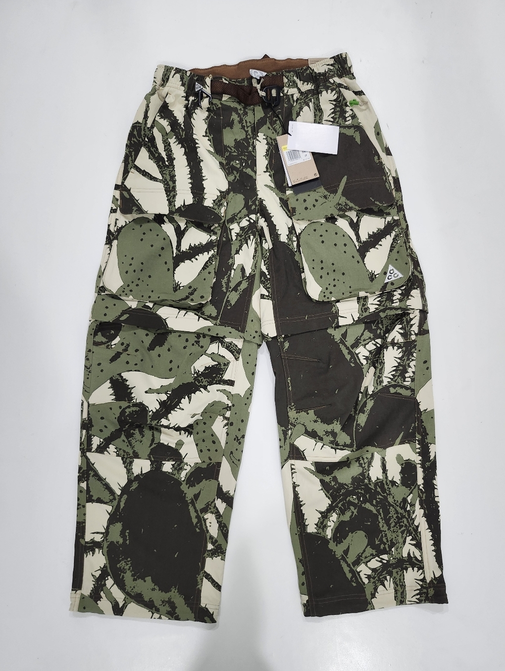 Nike ACG Smith Summit Cargo Pants IH3577-229 Cactus Camo Men’s Small Loose Fit